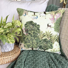 Mor Nritya Throw Pillow Cover