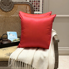 Pink Orange Luxury - Pink & Orange Silk Throw Pillow Cover Pack of 2