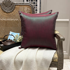 Green Fuchsia Luxury Throw Pillow Cover