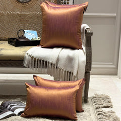 Gold & Purple Luxury - Gold & Purple Art Silk Throw Pillow Cover Pack of 2