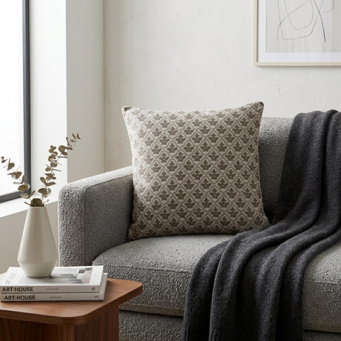 Terra Lattice Throw Pillow Cover