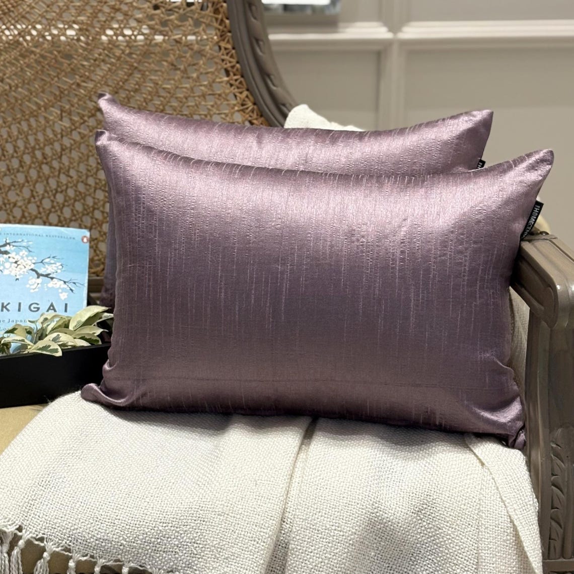 Olive Green Luxury Throw Pillow Cover