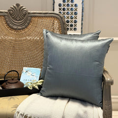 Smoky Green Luxury Pack of 2 - Smoky Green Art Silk Throw Pillow Cover