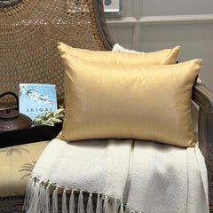 Silver Gray Luxury Throw Pillow Cover