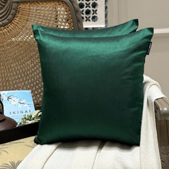 Dark Green Luxury Throw Pillow Cover