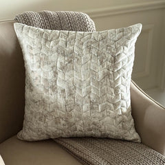 Foil Chevron Throw Pillow Cover