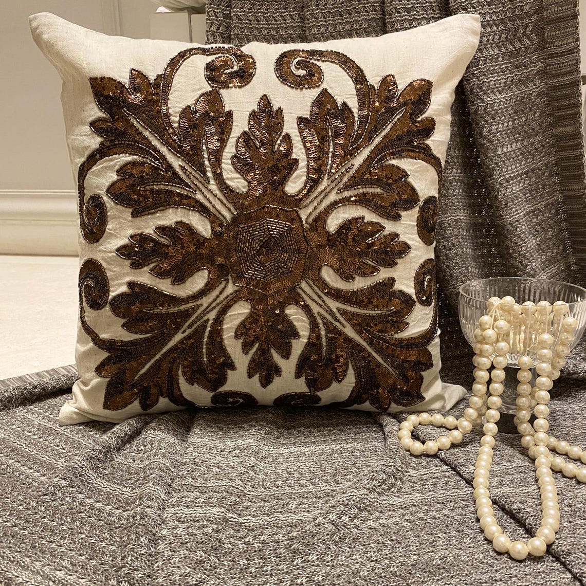 Copoper Alchemist Throw Pillow Cover