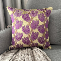 Tulip Around Throw Pillow Cover