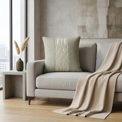 Gray Reverie Throw Pillow Cover