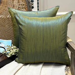 Teal And Yellow Luxury Throw Pillow Cover