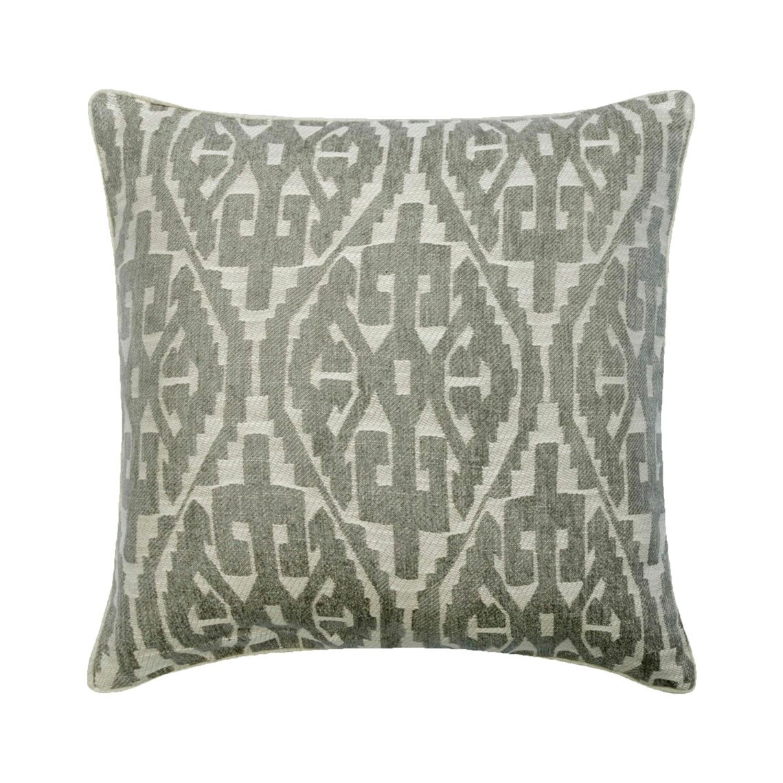 Tribal Aztec - Grey Jacquard Decorative Euro Sham