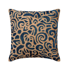 Gold Sapphires - Gold Velvet Decorative Euro Sham
