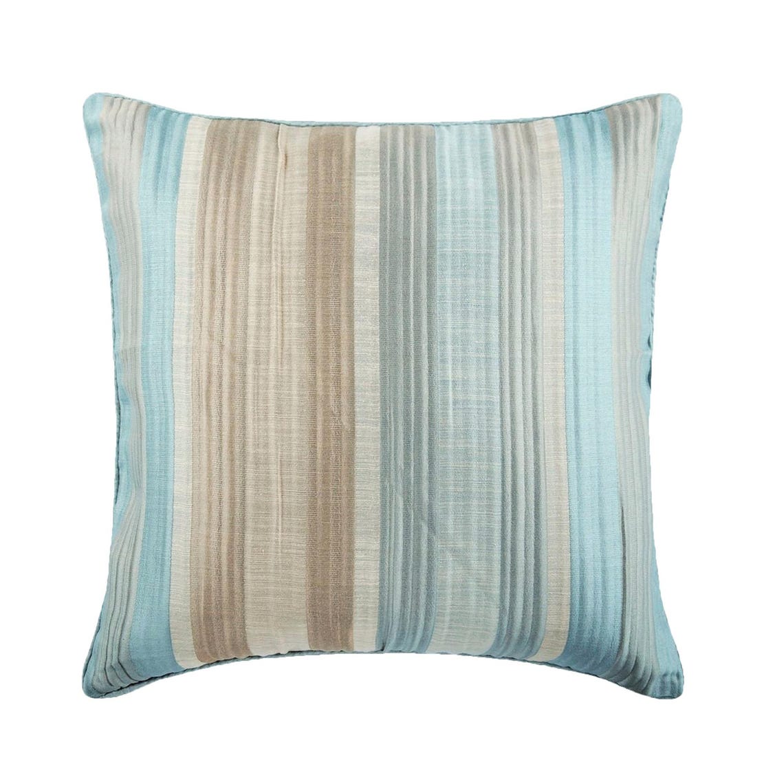 Blue Jacquard Silk Throw Pillow Cover Aqua Martini