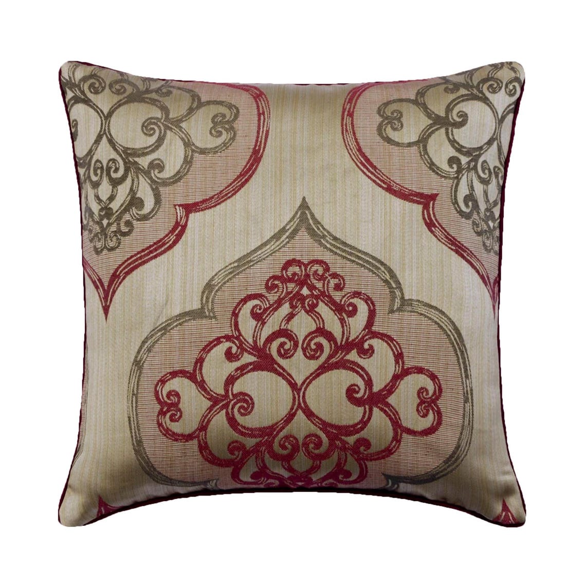 Berry Damask Galore Decorative Euro Sham