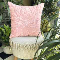 Pink Paradise - Pink Art Silk Throw Pillow Cover