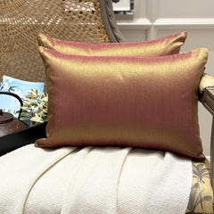 Lime Green & Pink Luxury - Lime Green & Pink Art Silk Throw Pillow Cover