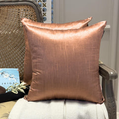 Copper Luxury Throw Pillow Cover