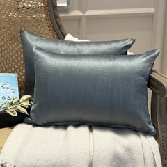 Smoky Green Luxury Pack of 2 - Smoky Green Art Silk Throw Pillow Cover