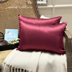 Magenta Luxury Pack of 2 - Magenta Art Silk Throw Pillow Cover