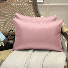 Light Pink Luxury Pack of 2 - Light Pink Art Silk Throw Pillow Cover