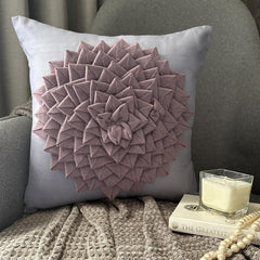 Flowerbed - Lavender Suede Decorative Euro Sham