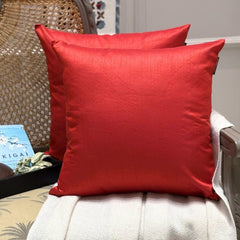 Blood Red Luxury Throw Pillow Cover