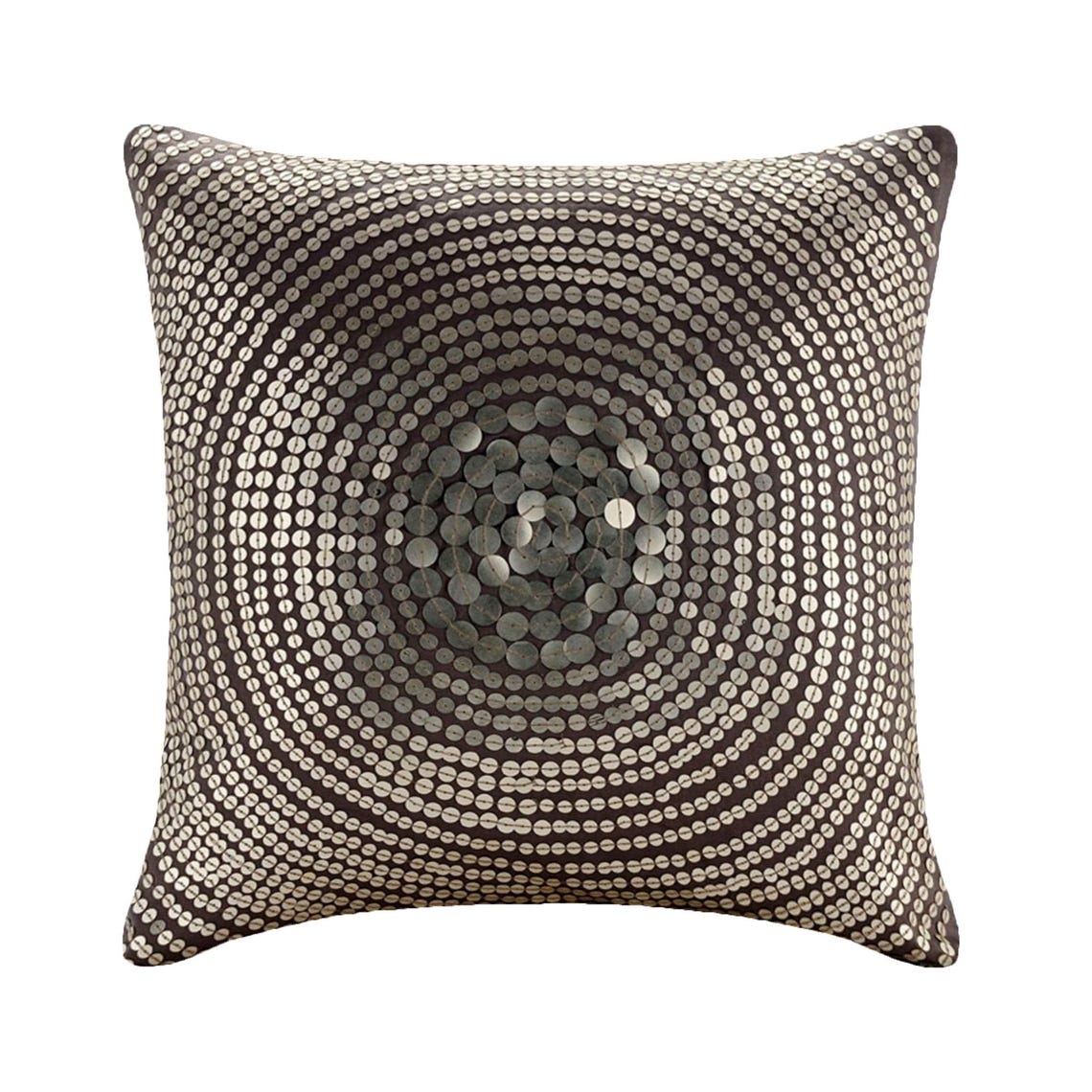Silver Pop - Gray Art Silk Decorative Euro Sham