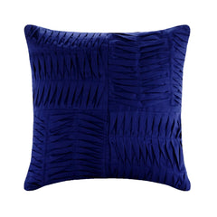 Electricity - Blue Cotton Linen Throw Pillow Cover