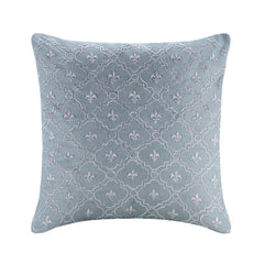 French Nautical - Light Blue Art Silk Throw Pillow Cover
