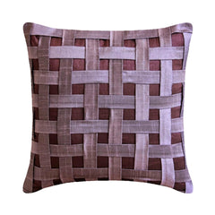 Purple N Plum Basket Weave Pillow Cover