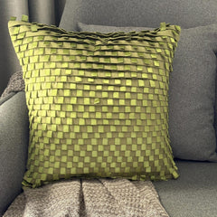 Go Green - Green Faux Suede Decorative Euro Sham