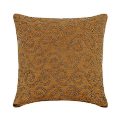 Gold Fest - Gold Art Silk Decorative Euro Sham