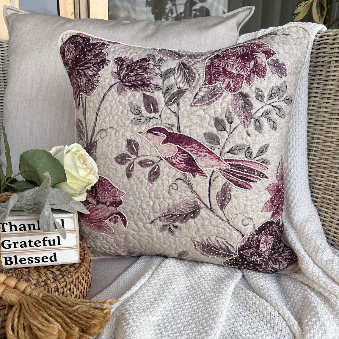 Eileen Throw Pillow Cover