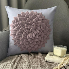 Flowerbed - Lavender Suede Decorative Euro Sham