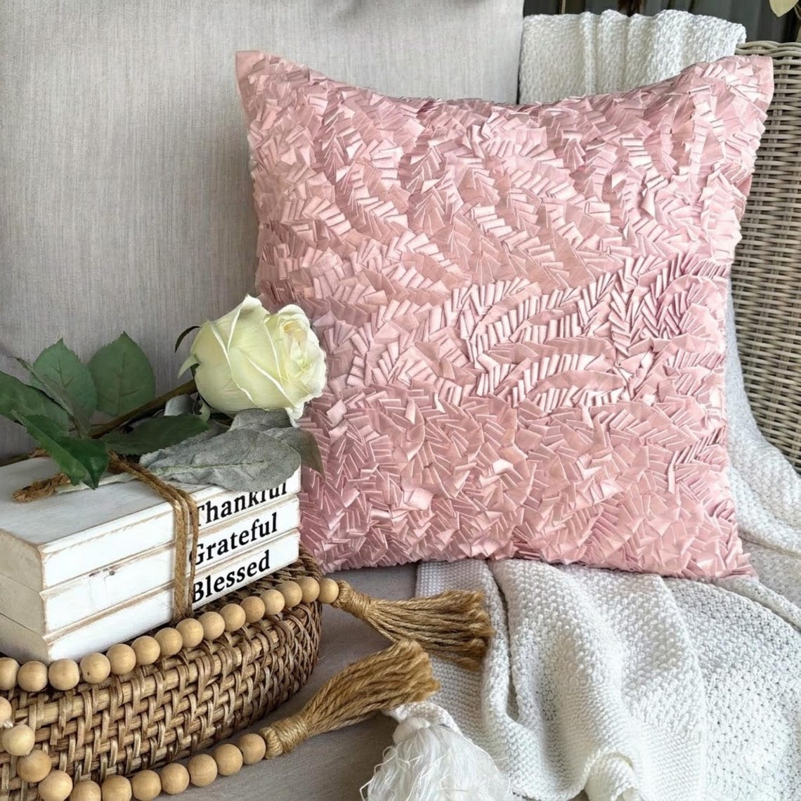 Pink Paradise Pillow Cover