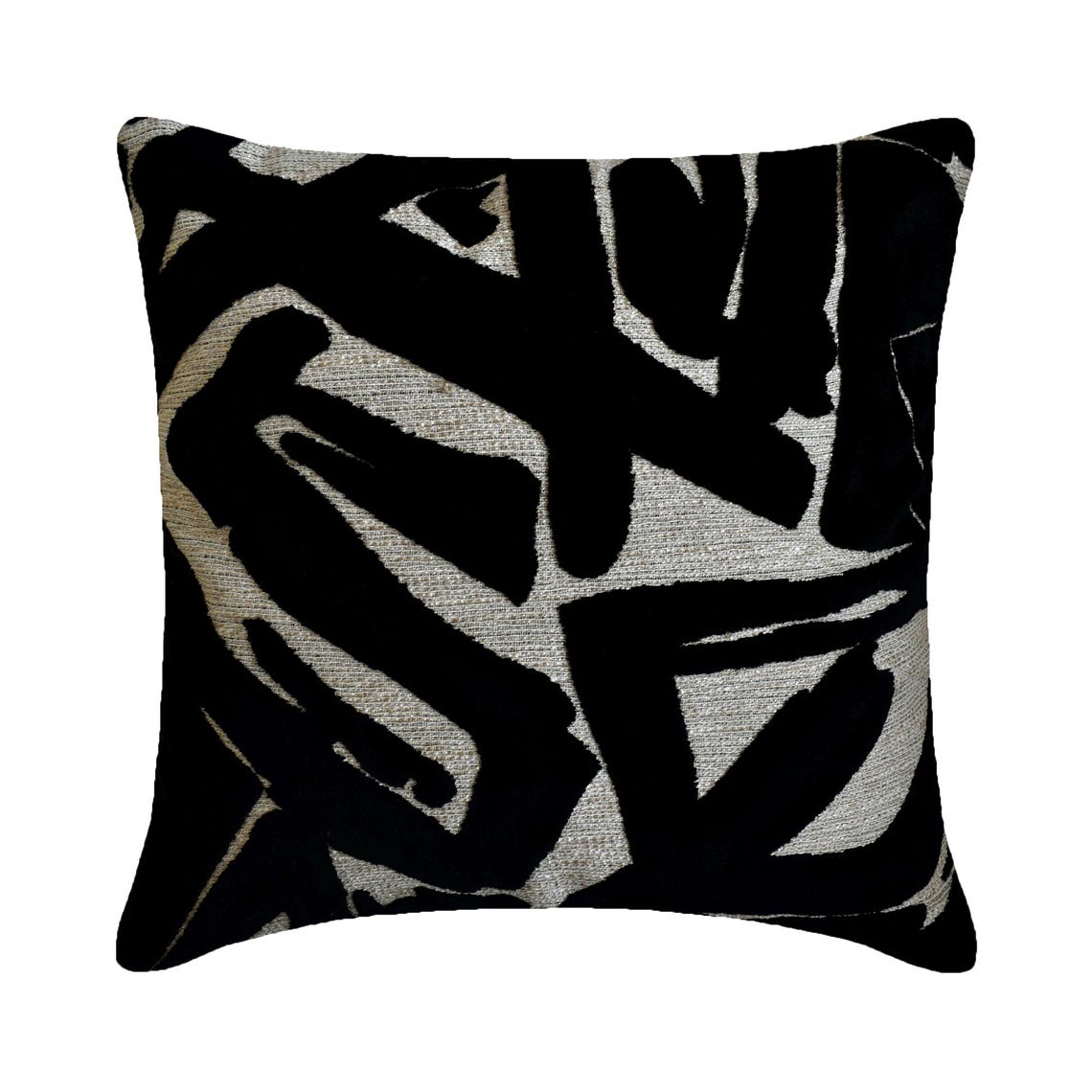 Black Velvet Throw Pillow Cover - Black Onyx