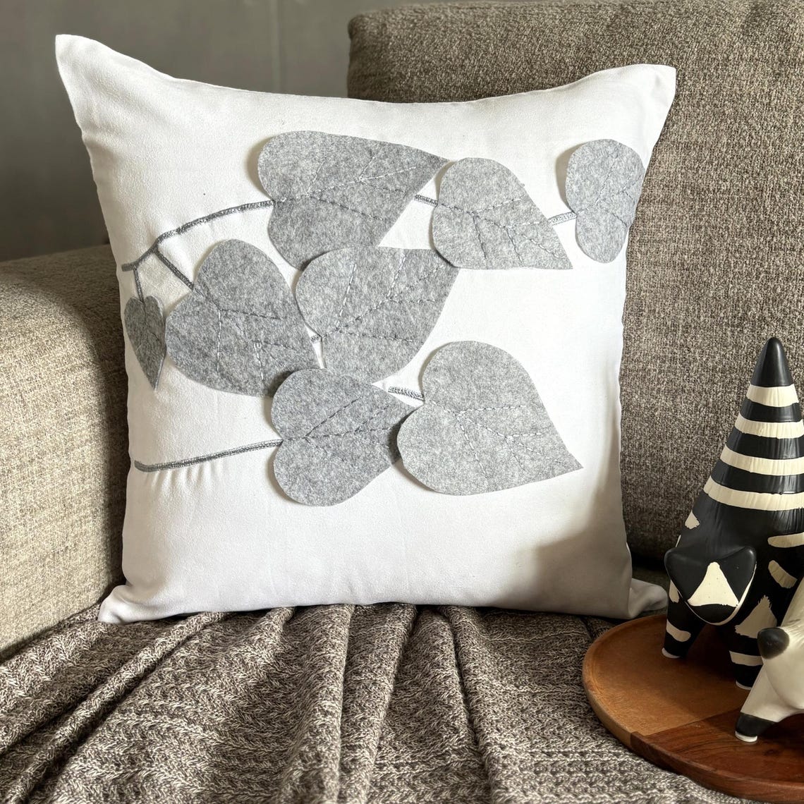 Winter Leaves Pillow Cover