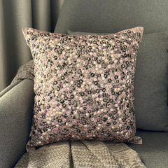 Fairy Land - Pink Art Silk Decorative Euro Sham