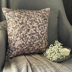 Fairy Land - Pink Art Silk Throw Pillow Cover