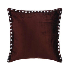 Choco Crystal Palace - Chocolate Brown Velvet Decorative Euro Sham