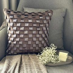 Musical Harmony - Gray Faux Suede Throw Pillow Cover