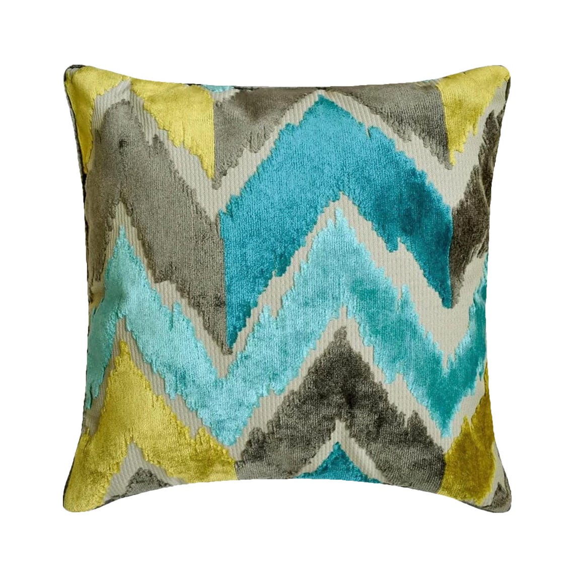 Cordelia - Blue Velvet Throw Pillow Cover