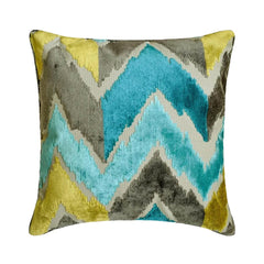Cordelia - Blue Velvet Throw Pillow Cover
