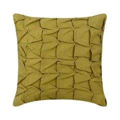 Green Eyed - Green Cotton Linen Throw Pillow Cover