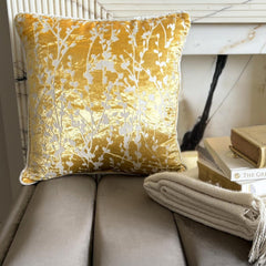 Mimosa Yellow Drops Pillow Cover