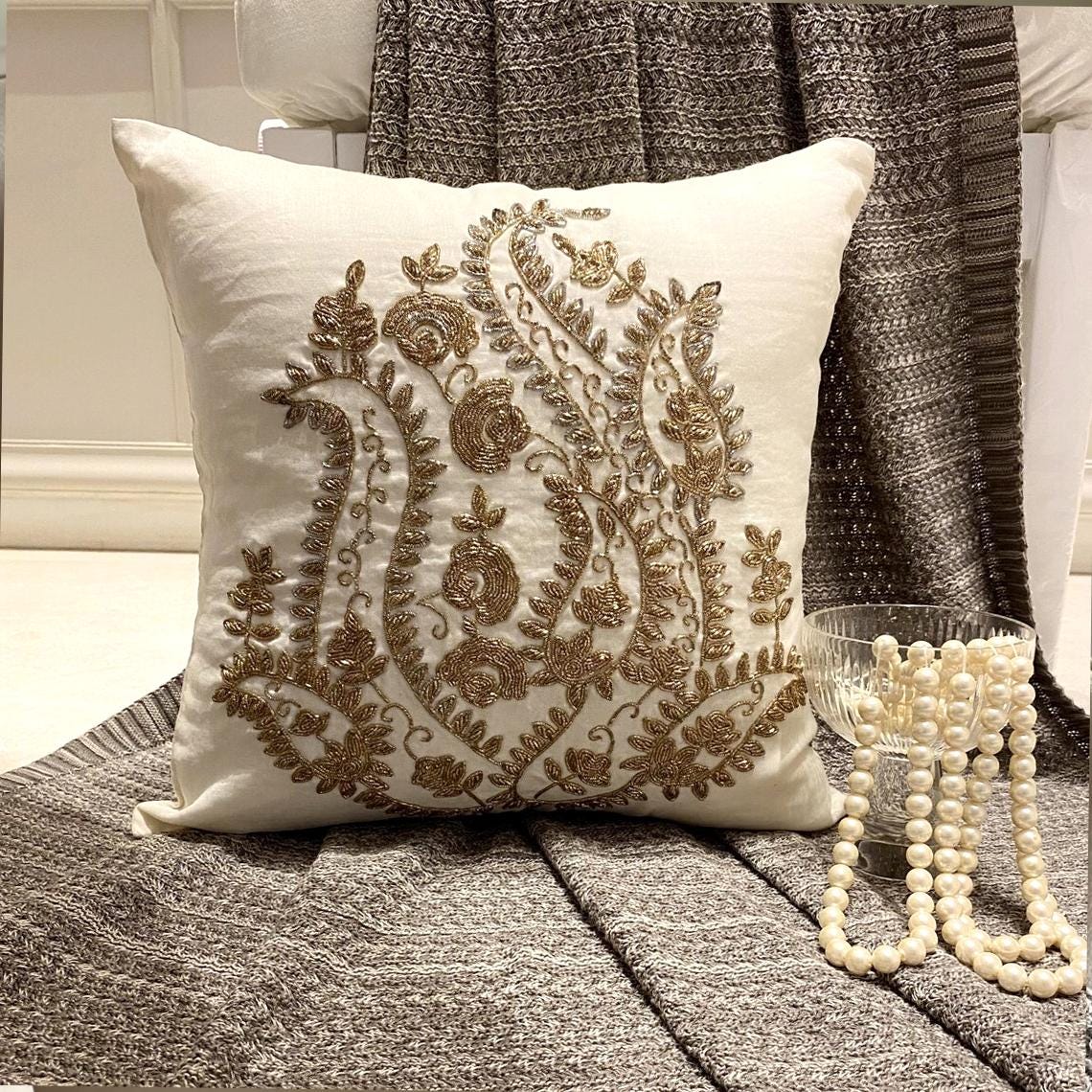 Gold Magical Garden Euro Sham