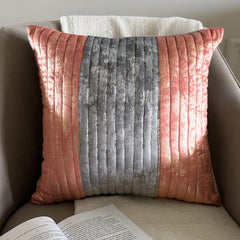 Peach Dusk Throw Pillow Cover