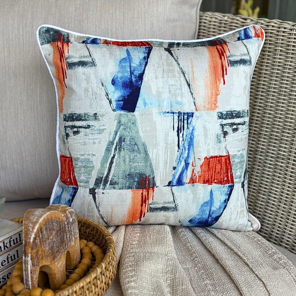 Let'S Paint - Multicolor Cotton Decorative Euro Sham