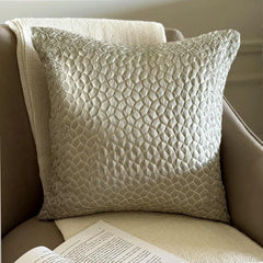Mosaic Mood Grey Throw Pillow Cover