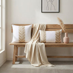 Beige Linen Lumbar Pillow Cover - Beige Keepsake